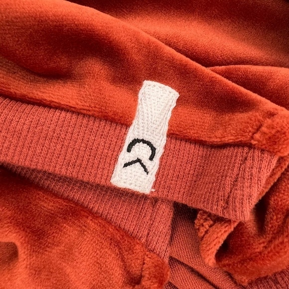 NWT Crew Kids Orange Velour 3/4 Zip Long Sleeve Top Size 18 Girl's - Picture 8 of 8